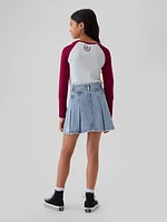 Gap × American Girl Kids Pleated Denim Skirt