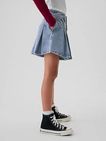 Gap × American Girl Kids Pleated Denim Skirt