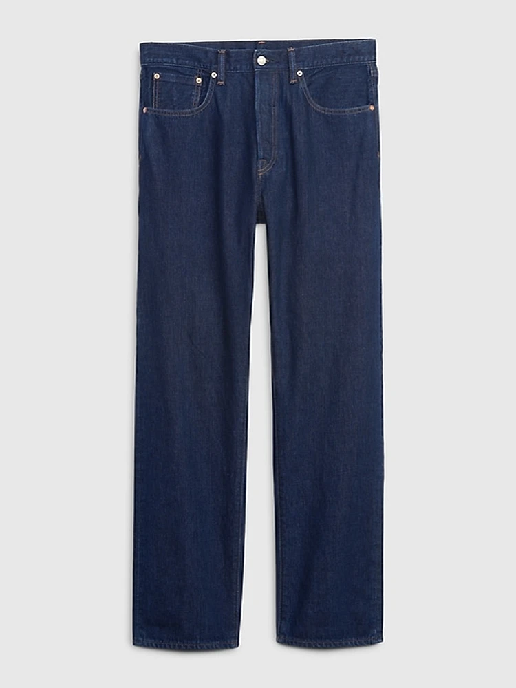 Organic Cotton Button Fly '90s Original Straight Fit Jeans