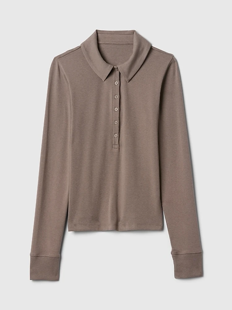 Modern Cropped Polo Shirt