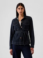 UltraSoft Belted Denim Jacket