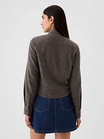 Organic Cotton Cropped Shirt