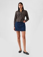Organic Cotton Cropped Shirt