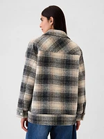 Wool Boyfriend Shirt Jacket