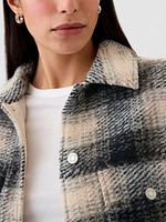 Wool Boyfriend Shirt Jacket