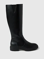 Vegan Leather Tall Boots