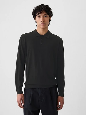 Merino Polo Sweater