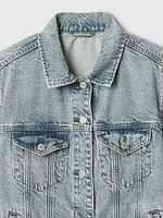 Kids Longline Icon Denim Jacket