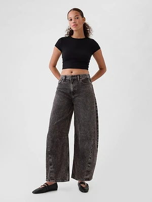 High Rise Horseshoe Jeans