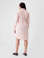 Organic Cotton Oxford Mini Shirtdress