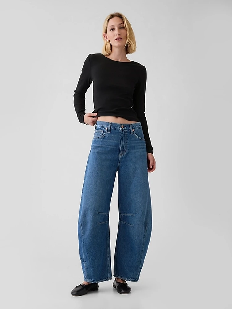 Modern Rib Cropped T-Shirt