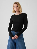 Modern Rib Cropped T-Shirt