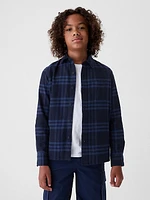 Kids Organic Cotton Flannel Shirt