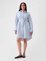 Organic Cotton Oxford Mini Shirtdress