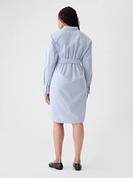 Organic Cotton Oxford Mini Shirtdress