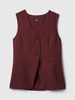 Longline Twill Vest