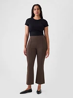 High Rise Ponte Crop Kick Pants