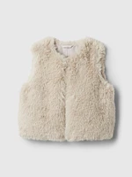 Kids Recycled Faux Fur Vest