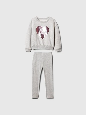 babyGap Vintage Soft Logo Sweatshirt Set