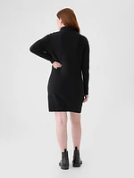 Maternity CashSoft Rib Turtleneck Mini Sweater Dress