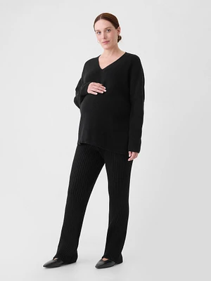 Maternity V-Neck Sweater