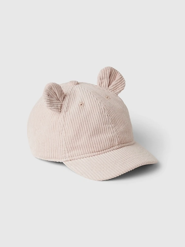 Toddler Corduroy Bear Baseball Hat