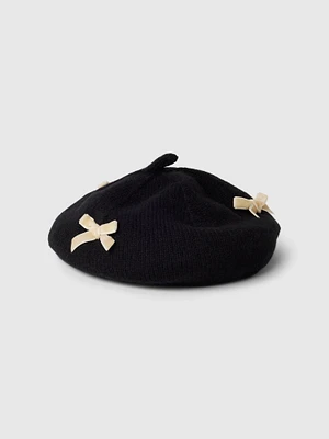 Toddler CashSoft Bow Beret