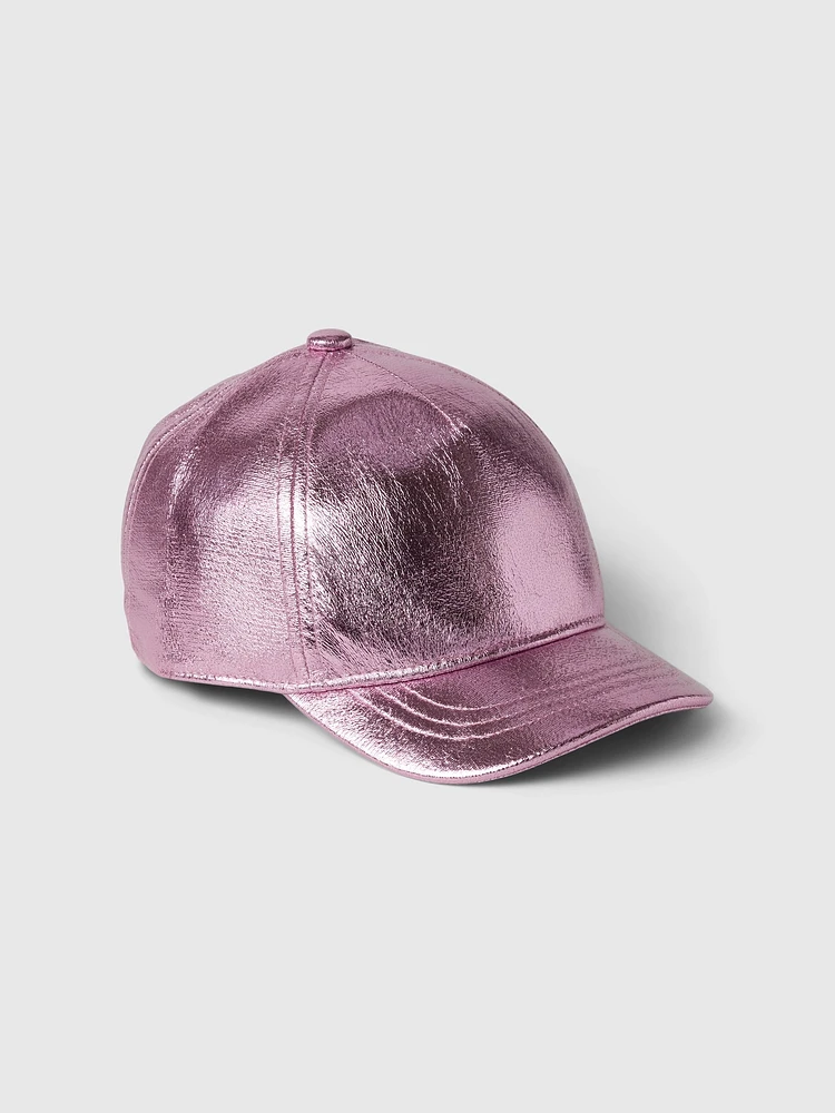 Toddler Metallic Baseball Hat