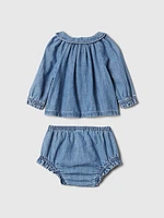 Baby Ruffle Denim Outfit Set