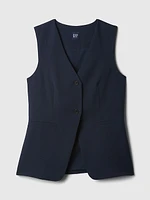 Longline Twill Vest