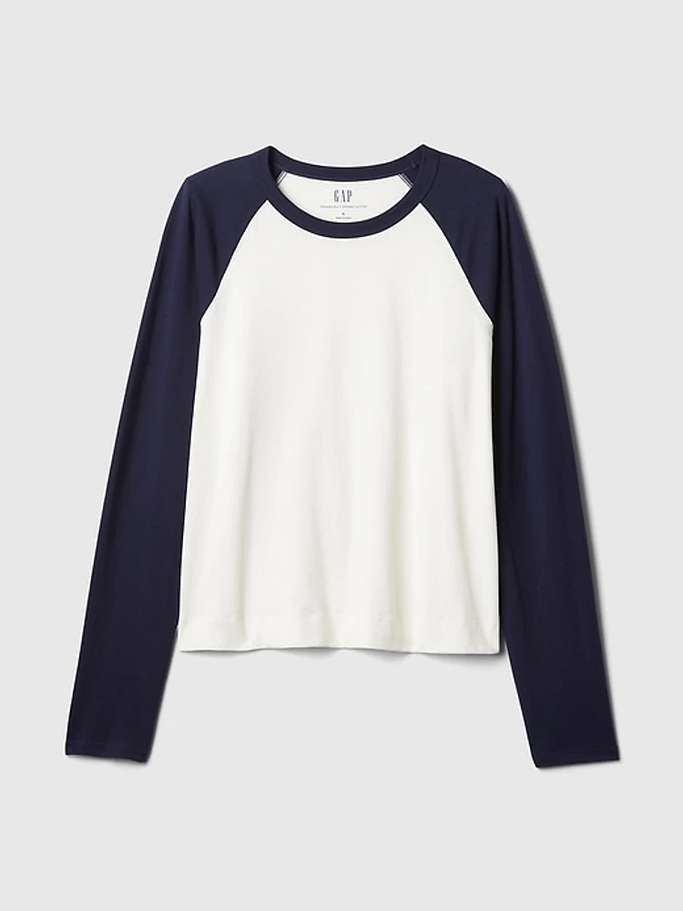 Organic Cotton Vintage Raglan T-Shirt