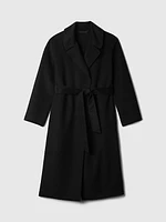 Belted Double-Faced Wool Coat