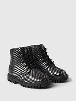 babyGap Metallic Lace-Up Boots