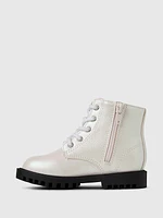 babyGap Metallic Lace-Up Boots