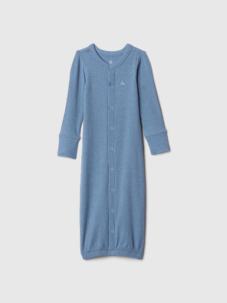 Baby Rib Convertible Sleep Gown