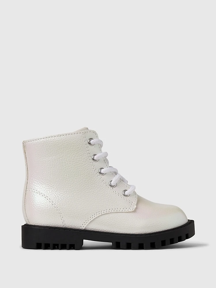 babyGap Metallic Lace-Up Boots