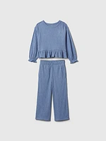 babyGap Softspun Ruffle Rib Outfit Set