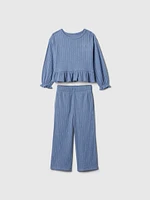 babyGap Softspun Ruffle Rib Outfit Set