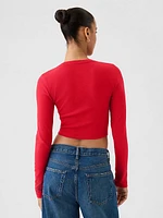 Modern Rib Cropped T-Shirt