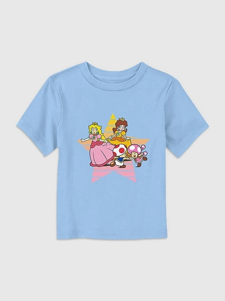 Toddler Nintendo Princesses Peach and Daisy Graphic Tee