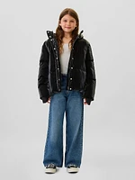 Kids Recycled Metallic Puffer Jacket