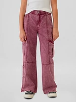 Kids Low Rise Stride Wide-Leg Jeans