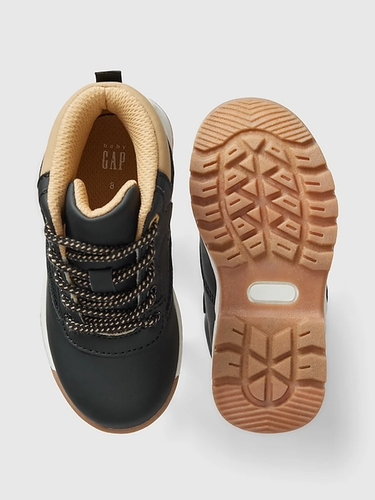 babyGap Vegan Suede High-Top Sneakers