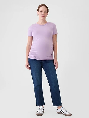 Maternity Modern Crewneck T-Shirt