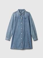 Kids Denim Western Shirtdress