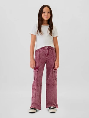 Kids Low Rise Stride Baggy Cargo Jeans