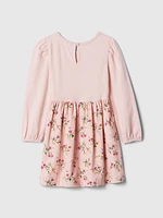 babyGap 2-in-1 Puff Sleeve Skater Dress