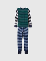 Kids Organic Cotton Henley PJ Set