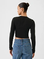 Modern Rib Cropped T-Shirt