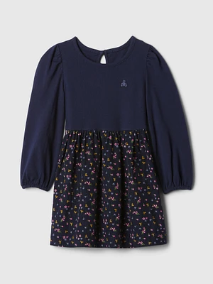 babyGap 2-in-1 Puff Sleeve Skater Dress